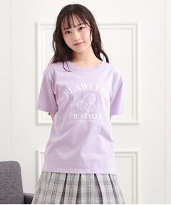PINK-latte / ピンク ラテ Tシャツ | チェリーモチーフTシャツ