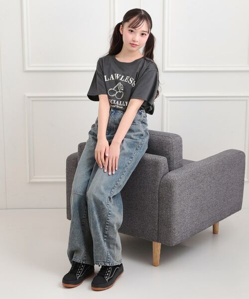 PINK-latte / ピンク ラテ Tシャツ | チェリーモチーフTシャツ | 詳細11