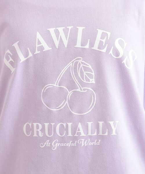 PINK-latte / ピンク ラテ Tシャツ | チェリーモチーフTシャツ | 詳細17