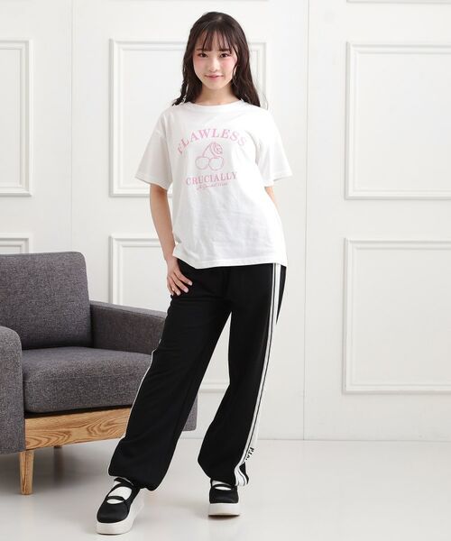 PINK-latte / ピンク ラテ Tシャツ | チェリーモチーフTシャツ | 詳細7