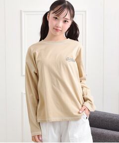 PINK-latte / ピンク ラテ カットソー | 配色ステッチロンT