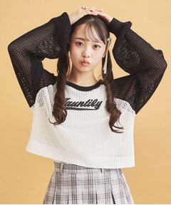 PINK-latte / ピンク ラテ その他トップス | 【セットアイテム】ラグランメッシュ＋タンク