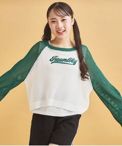 PINK-latte / ピンク ラテ その他トップス | 【セットアイテム】ラグランメッシュ＋タンク