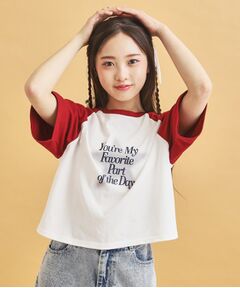 PINK-latte / ピンク ラテ Tシャツ | スプレー星ラグランTシャツ