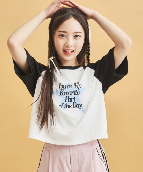 PINK-latte / ピンク ラテ Tシャツ | スプレー星ラグランTシャツ | 詳細11