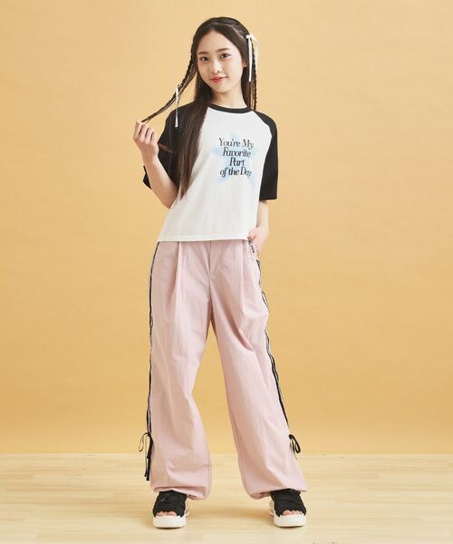 PINK-latte / ピンク ラテ Tシャツ | スプレー星ラグランTシャツ | 詳細12