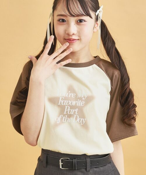 PINK-latte / ピンク ラテ Tシャツ | スプレー星ラグランTシャツ | 詳細15