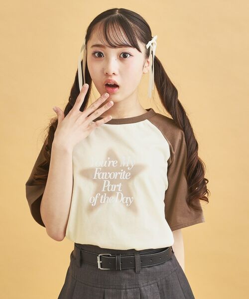 PINK-latte / ピンク ラテ Tシャツ | スプレー星ラグランTシャツ | 詳細16