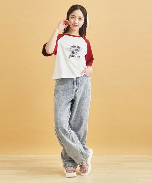 PINK-latte / ピンク ラテ Tシャツ | スプレー星ラグランTシャツ | 詳細20