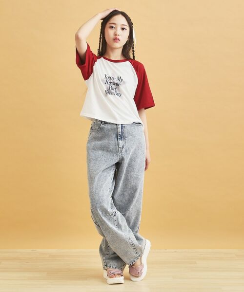 PINK-latte / ピンク ラテ Tシャツ | スプレー星ラグランTシャツ | 詳細21