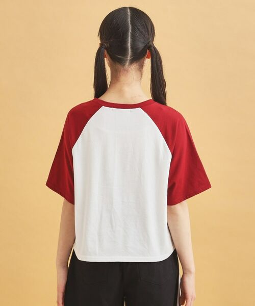 PINK-latte / ピンク ラテ Tシャツ | スプレー星ラグランTシャツ | 詳細3