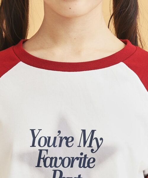 PINK-latte / ピンク ラテ Tシャツ | スプレー星ラグランTシャツ | 詳細4