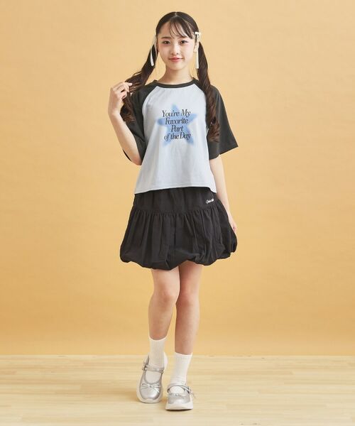 PINK-latte / ピンク ラテ Tシャツ | スプレー星ラグランTシャツ | 詳細9