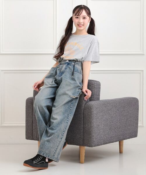 PINK-latte / ピンク ラテ Tシャツ | フラワーモチーフTシャツ | 詳細12