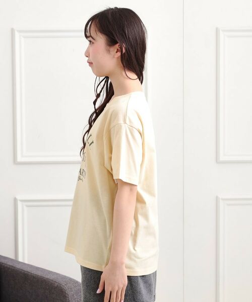 PINK-latte / ピンク ラテ Tシャツ | フラワーモチーフTシャツ | 詳細2