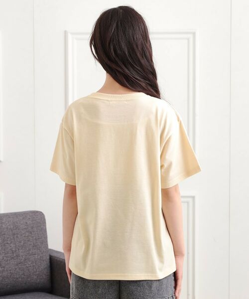 PINK-latte / ピンク ラテ Tシャツ | フラワーモチーフTシャツ | 詳細3