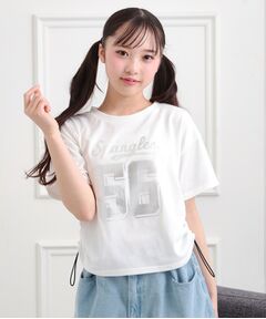 PINK-latte / ピンク ラテ Tシャツ | サイドアジャスターナンバリングTシャツ