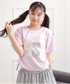 PINK-latte / ピンク ラテ Tシャツ | サイドアジャスターナンバリングTシャツ
