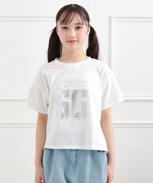 PINK-latte / ピンク ラテ Tシャツ | サイドアジャスターナンバリングTシャツ | 詳細1