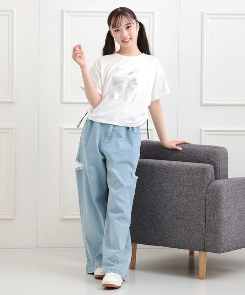 PINK-latte / ピンク ラテ Tシャツ | サイドアジャスターナンバリングTシャツ | 詳細17