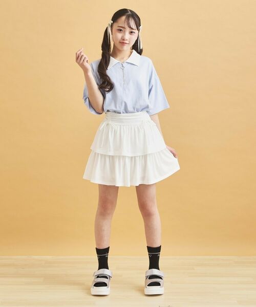 PINK-latte / ピンク ラテ カットソー | ハーフジップ衿付きTシャツ | 詳細20