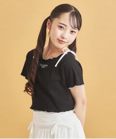 PINK-latte / ピンク ラテ その他トップス | 【セットアイテム】オフショルテレコTシャツ＋テレコキャミ