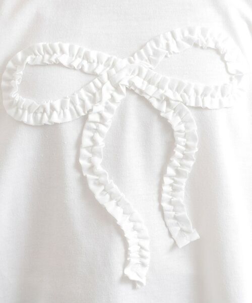 PINK-latte / ピンク ラテ Tシャツ | フリルリボンTシャツ | 詳細10