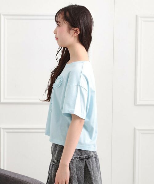 PINK-latte / ピンク ラテ Tシャツ | フリルリボンTシャツ | 詳細2