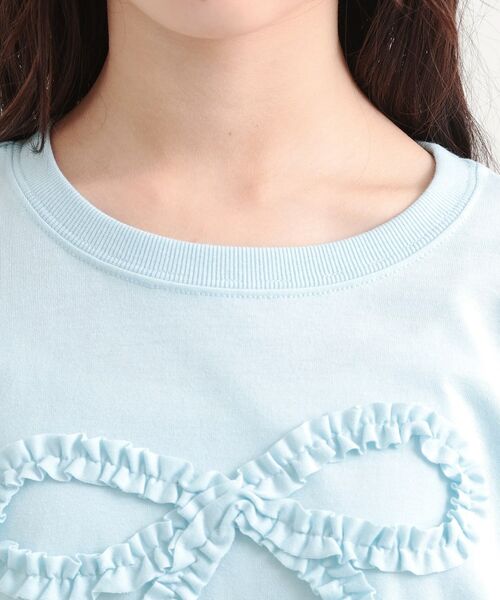 PINK-latte / ピンク ラテ Tシャツ | フリルリボンTシャツ | 詳細4
