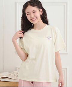 PINK-latte / ピンク ラテ Tシャツ | ワンポイント刺繍Tシャツ