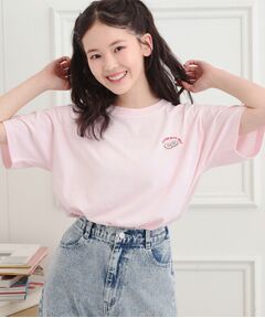 PINK-latte / ピンク ラテ Tシャツ | ワンポイント刺繍Tシャツ