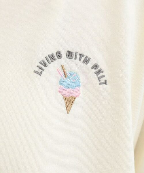 PINK-latte / ピンク ラテ Tシャツ | ワンポイント刺繍Tシャツ | 詳細10