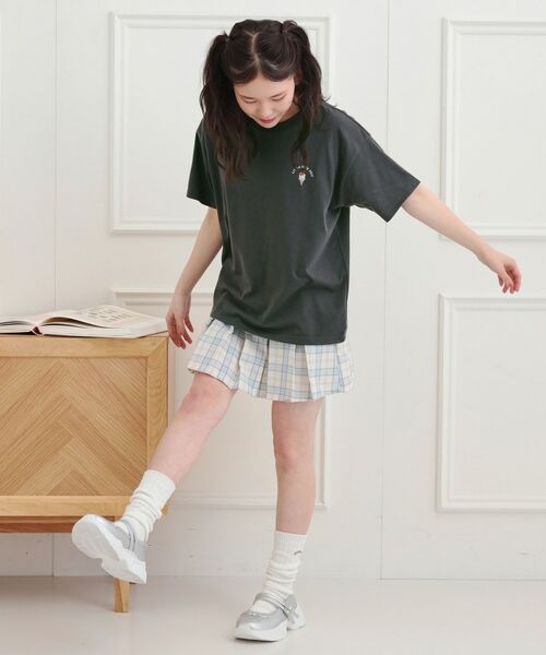 PINK-latte / ピンク ラテ Tシャツ | ワンポイント刺繍Tシャツ | 詳細13