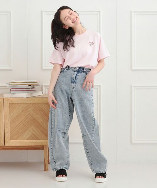 PINK-latte / ピンク ラテ Tシャツ | ワンポイント刺繍Tシャツ | 詳細16