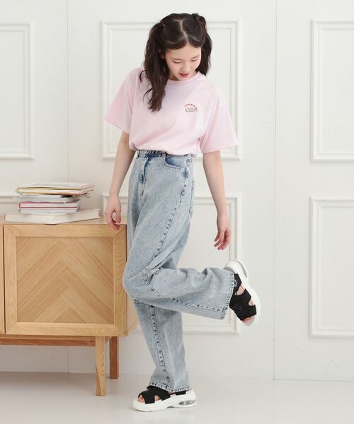 PINK-latte / ピンク ラテ Tシャツ | ワンポイント刺繍Tシャツ | 詳細17