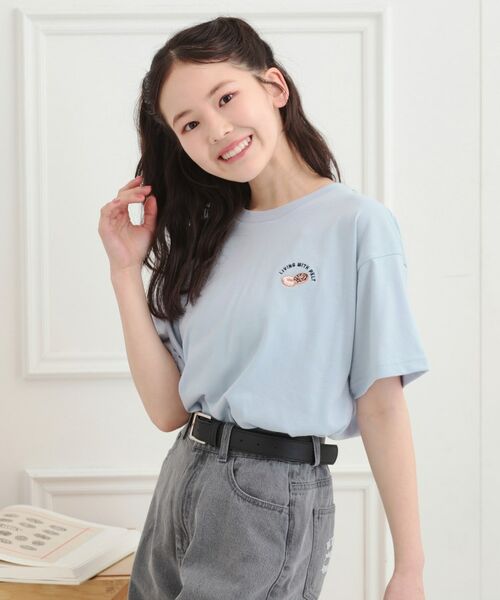 PINK-latte / ピンク ラテ Tシャツ | ワンポイント刺繍Tシャツ | 詳細19