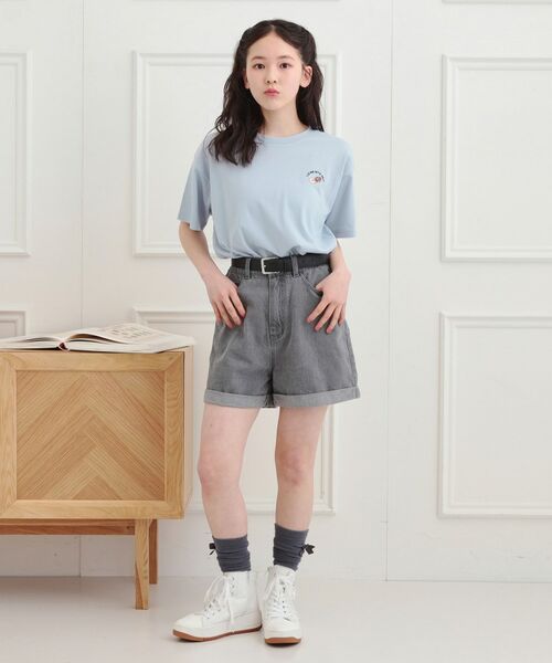 PINK-latte / ピンク ラテ Tシャツ | ワンポイント刺繍Tシャツ | 詳細20