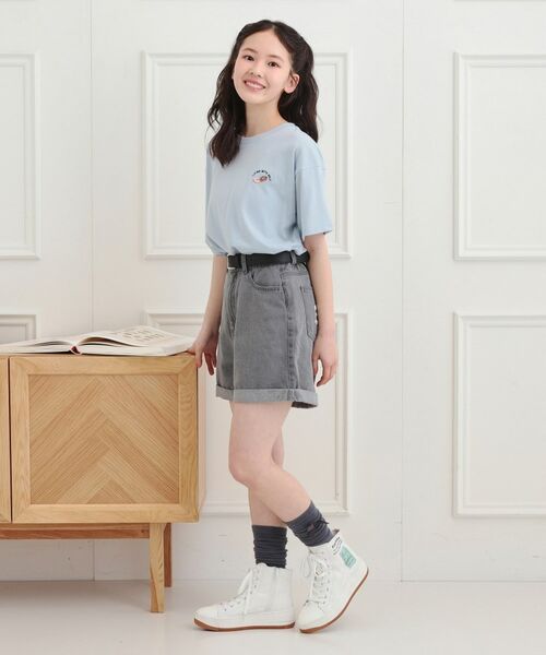 PINK-latte / ピンク ラテ Tシャツ | ワンポイント刺繍Tシャツ | 詳細21