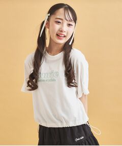 PINK-latte / ピンク ラテ カットソー | ドロストリボンタックトップス