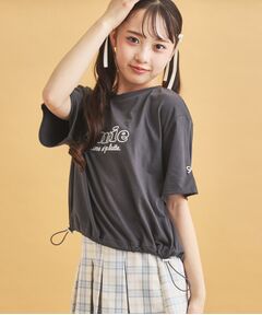 PINK-latte / ピンク ラテ カットソー | ドロストリボンタックトップス