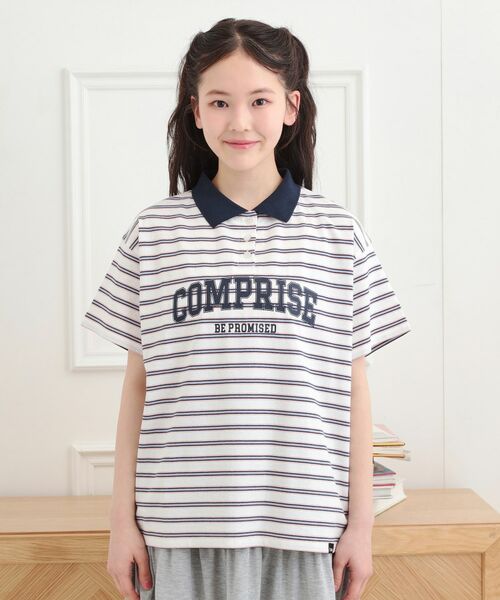 PINK-latte / ピンク ラテ Tシャツ | ラガーシャツTシャツ | 詳細1