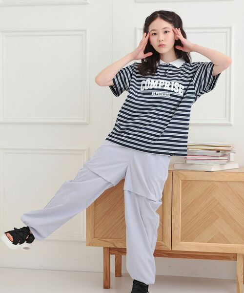 PINK-latte / ピンク ラテ Tシャツ | ラガーシャツTシャツ | 詳細17