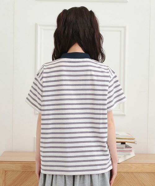 PINK-latte / ピンク ラテ Tシャツ | ラガーシャツTシャツ | 詳細3