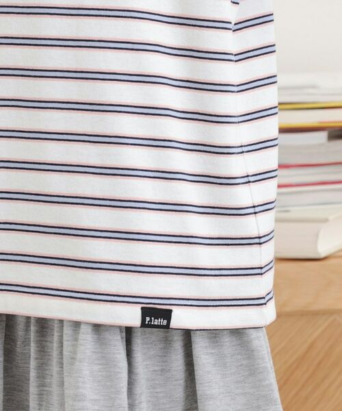 PINK-latte / ピンク ラテ Tシャツ | ラガーシャツTシャツ | 詳細6