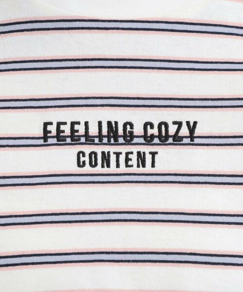 PINK-latte / ピンク ラテ Tシャツ | クロップドボーダーTシャツ | 詳細10