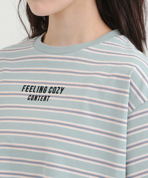 PINK-latte / ピンク ラテ Tシャツ | クロップドボーダーTシャツ | 詳細4