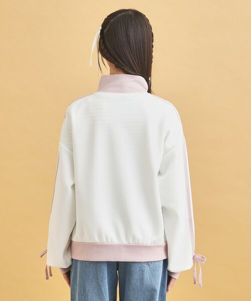 PINK-latte / ピンク ラテ レザーブルゾン・ジャケット | リボンライントラックジャケット | 詳細3