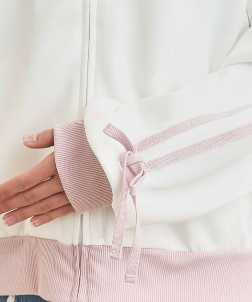 PINK-latte / ピンク ラテ レザーブルゾン・ジャケット | リボンライントラックジャケット | 詳細6