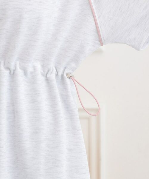 PINK-latte / ピンク ラテ ミニ丈・ひざ丈ワンピース | パイピングドロストTシャツワンピース | 詳細6