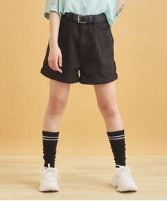 PINK-latte / ピンク ラテ ショート・ハーフ・半端丈パンツ | ベルト付きショートパンツ